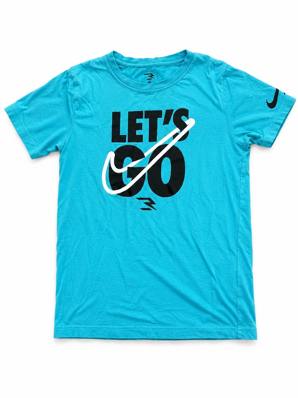 Nike Teal Short-Sleeve "LET'S GO" Graphic Tee